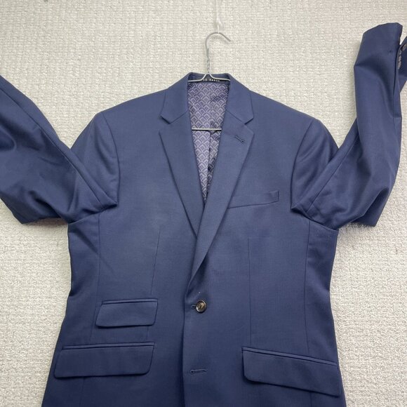 Ted Baker Navy Blue 100% Wool Joey CT Sport Coat Jacket Blazer Men's 40S - Picture 5 of 16